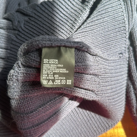 Nautica navy blue fisherman style sweater XL - Picture 7 of 7